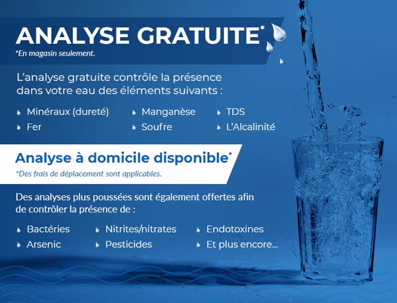 analyse d'eau gratuite culligan quebec