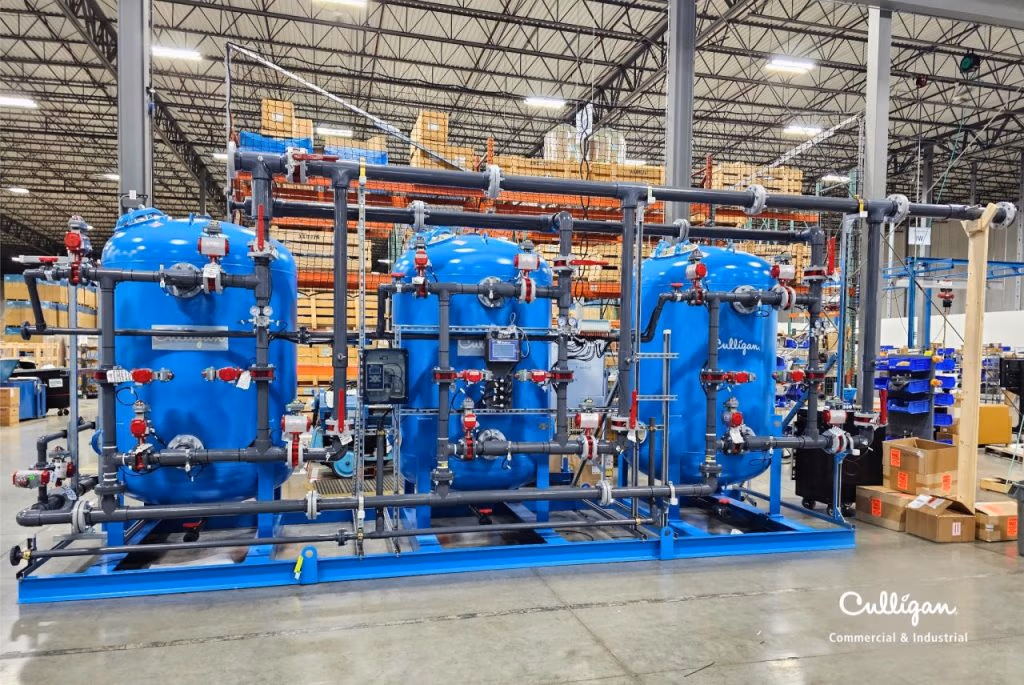 Installation industrielle traitement d'eau