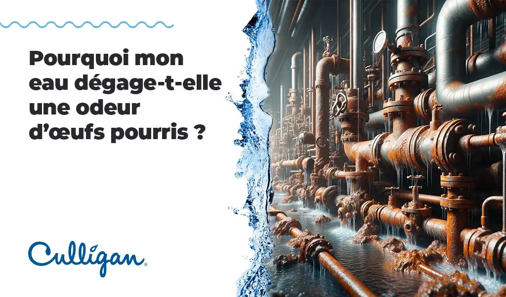 image de vieux tuyaux rouillés pour expliquer l'odeur d'oeufs pourris