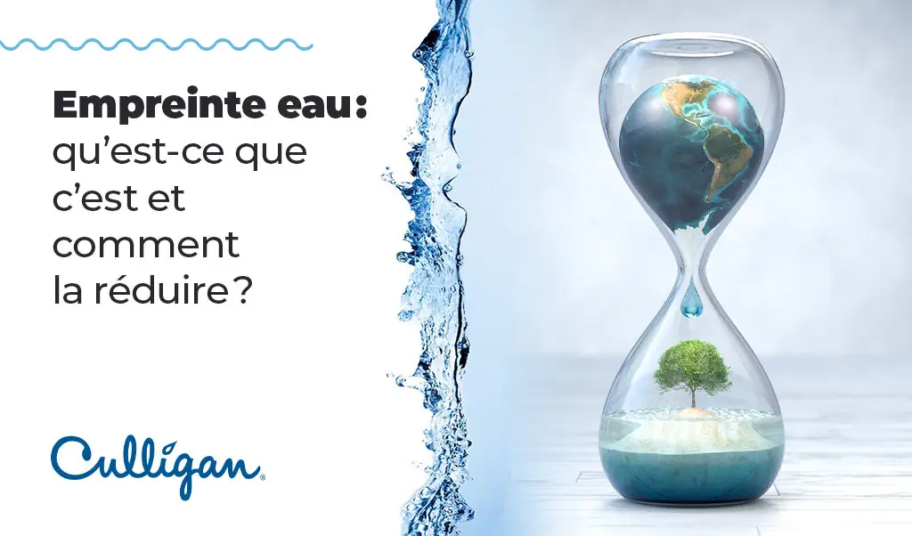 Un sablier pour représenter le côté précieux de l'eau