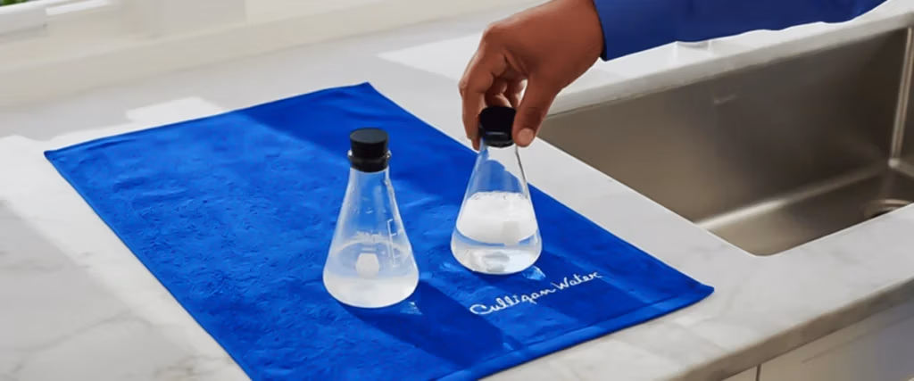 water samples, Culligan solutions, clean water, home water testing, water safety, water quality. échantillons d’eau, solutions Culligan, eau propre, tests d’eau à domicile, sécurité de l’eau, qualité de l’eau.