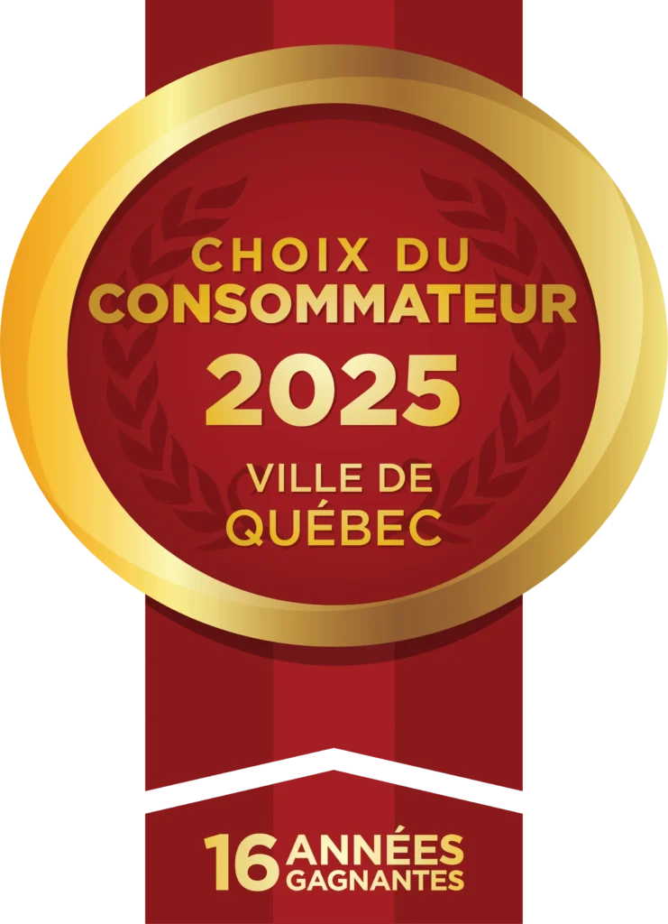 Choix du consommateur 2025 dans la ville de Québec depuis 16 ans