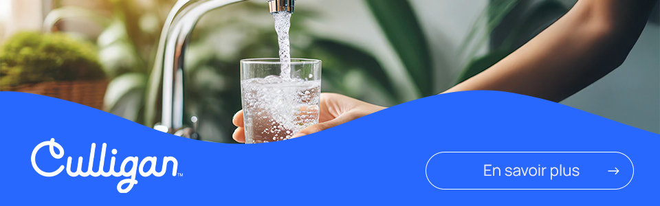 image qui montre un appel à l'action pour améliorer le gout de l'eau avec Culligan Québec.