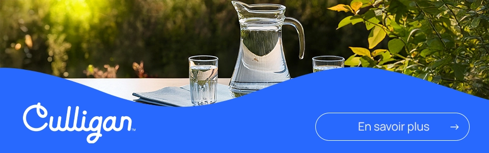 Image qui montre un appel à l'action pour Culligan Québec. 