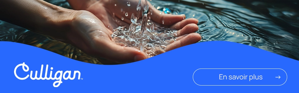 Image qui montre un appel à l'action pour Culligan Québec sur le traitement d'eau pour les fausses septiques. 
